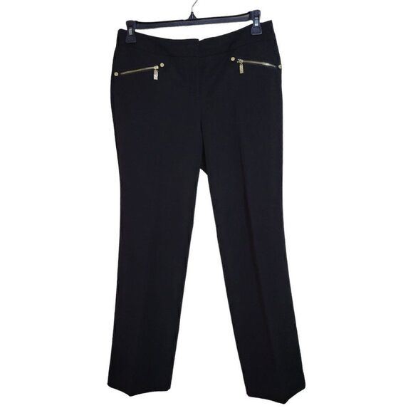 Anne Klein Black Straight Dress Pants (Size 8P) - Picture 1 of 3